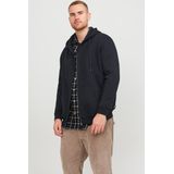 Plus - Zip Hoodie - Groen - 61% Polyester, 39% Katoen