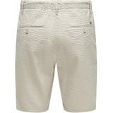 Only & Sons - Korte Broek - Gestreept - Geweven Stof - Elastische Tailleband