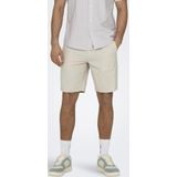 Only & Sons - Korte Broek - Gestreept - Geweven Stof - Elastische Tailleband