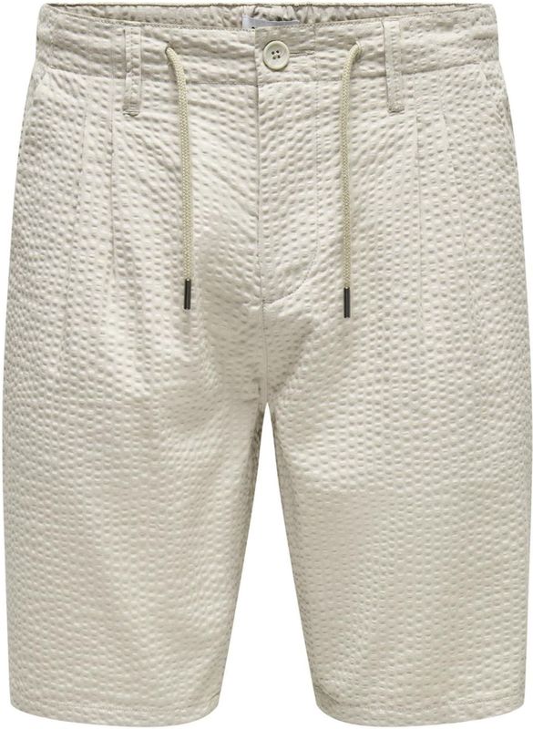 Only & Sons - Korte Broek - Gestreept - Geweven Stof - Elastische Tailleband