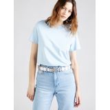 Selected Femme - Essential O-Neck - T-shirt - Blauw - 100% Katoen