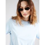 Selected Femme - Essential O-Neck - T-shirt - Blauw - 100% Katoen