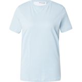 Selected Femme - Essential O-Neck - T-shirt - Blauw - 100% Katoen