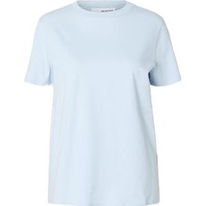 Selected Femme Klassiek T-shirt voor dames, Cashmere Blue, L