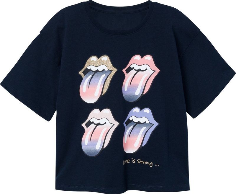 Name it t-shirt meisjes - blauw - NKFnarina2 128