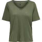 Only - ONLSUNNY S/S PULLOVER - Trui - Kalamata - Korte Mouwen