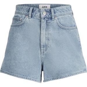 Denimshorts - Blauw - Katoen - Hoge Taille - Regular Fit