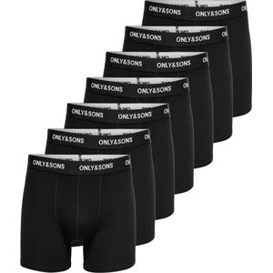 ONLY & SONS - ONSFITZ SOLID - Boxershorts - Zwart - Verpakking van 7 Stuks