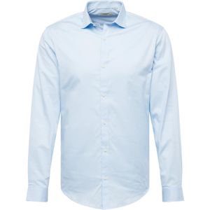 Herenoverhemd - Blauw - Katoen - Slim Fit