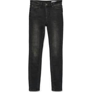 Vero Moda - Flash Skinny Fit Spijkerbroek - Blauw - Katoen - Stonewash Afwerking