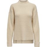 Jacqueline de Yong - Grof Gebreide Trui - Dames - Acryl - Opstaande Kraag