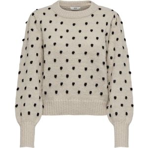 JDY - JDYSIGRID LIFE ON PUFF - Gebreide Pullover - Hoge Hals - Lange Mouwen - Pofmouwen