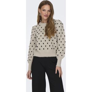 JDY Rundhalspullover "JDYSIGRID LIFE L/S ON PUFF PULL KNT NOOS"
