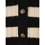 VERO MODA GIRL Gestreept Vest van Gerecycled Polyester Zwart/Wit