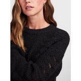 Pieces Scarlett Ls O -Neck Black ZWART XL