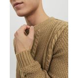 Jack & Jones - Caden Knit Crew Neck - Heren Trui - Bruin