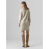 Vmlefile - Korte Jurk - Gebreide Jurk - Knielengte - Lange Mouwen - Regular Fit