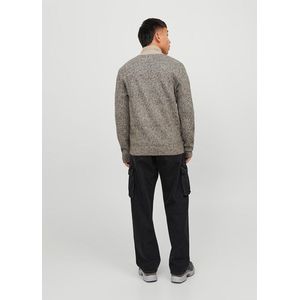Bestseller - Jcospace Knit Half Zip Sn Pullover - Peyote - Materiaal: Knit