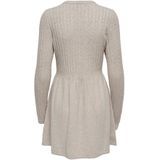 Tricot Jurk - Mélange - Knitwear - Korte Lengte - Slanke Pasvorm