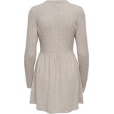 Tricot Jurk - Mélange - Knitwear - Korte Lengte - Slanke Pasvorm