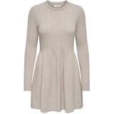 Tricot Jurk - Mélange - Knitwear - Korte Lengte - Slanke Pasvorm