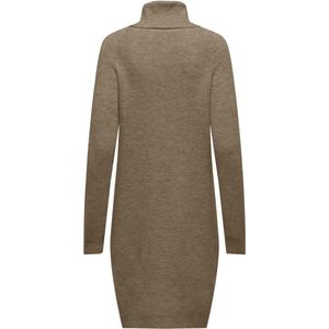 ONLY - Onlsilly Ls Bf Knt - Rolkraagjurk - Effen - Dames