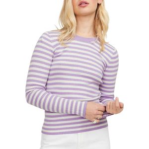 T-shirt - Lila - Off White - 72% Viscose - 28% Polyamide