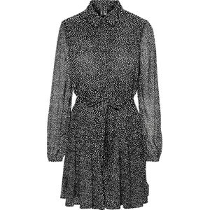 VERO MODA - VMHOLLY LS VOLUME SHORT DRESS WVN GA - Dames - Mini jurken