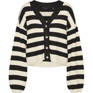 Vero Moda - Vmelya - Cardigan - Zwart - V-hals - Gebreid
