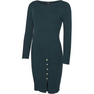 Vmmaba - Zwangerschapsjurk - Kort - Boothals - Lange Mouwen - Standard Fit