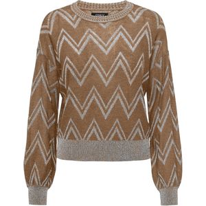 Only - Onlnicole Life Ls Glitter o-Neck Knt - Meisjes - Gebreide Truien