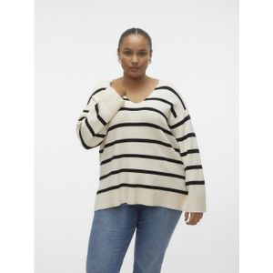 Curve - Gebreide Pullover - V-Hals - Lange Mouwen - Verlaagde Schoudernaden