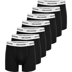ONLY & SONS ONSFITZ SOLID Boxershorts Heren - Zwart - Verpakking van 7 Stuks