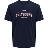 T-shirt - O-hals - Korte Mouwen - Rubberen Print - Regular Fit