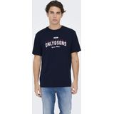 T-shirt - O-hals - Korte Mouwen - Rubberen Print - Regular Fit