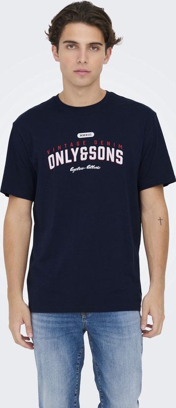 T-shirt - O-hals - Korte Mouwen - Rubberen Print - Regular Fit