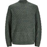 JACK & JONES - Ziggi Knit - Pullover - Groen - Heren - Turtleneck
