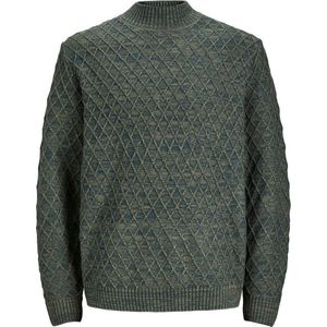 JACK & JONES - Ziggi Knit - Pullover - Groen - Heren - Turtleneck