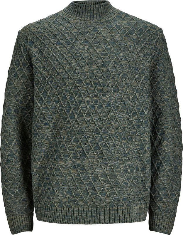 JACK & JONES - Ziggi Knit - Pullover - Groen - Heren - Turtleneck