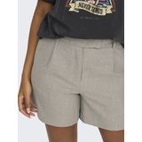 Only - Korte Broek - Lichtbruin - 97% Polyester 3% Elastaan