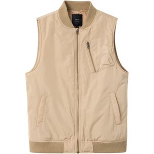 NAME IT - Rits Gilet - Bodywarmer - V-hals - Geweven Stof