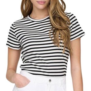 JdY - Tops & T-shirts - Wit - Korte Mouwen - Regular Fit