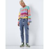 Noisy may Jeans Nmmoni Hw Cargo Ank Az349mb Noos 27029295 Medium Blue Denim Dames