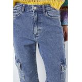 Noisy may Jeans Nmmoni Hw Cargo Ank Az349mb Noos 27029295 Medium Blue Denim Dames