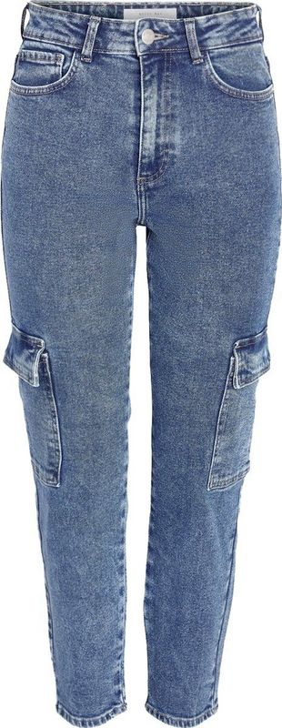 Noisy may Jeans Nmmoni Hw Cargo Ank Az349mb Noos 27029295 Medium Blue Denim Dames