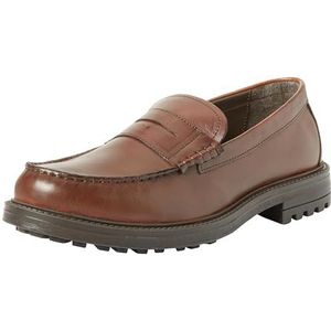 Jack & Jones Jfwtim Hi Shine Mocassins Leren mocassins voor heren, Cognac.