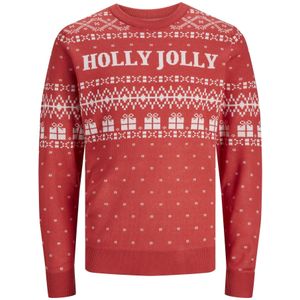 Jack & Jones - JORHOLLY - Sweater - Rood - Gebreid