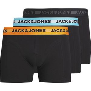 Jack & Jones Heren Boxershorts Trunks JACHUDSON Bamboe Zwart 3-Pack - Maat L