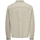 Solid Delon Zipper Overhemd Heren - Maat M