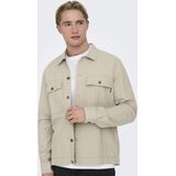 Solid Delon Zipper Overhemd Heren - Maat M